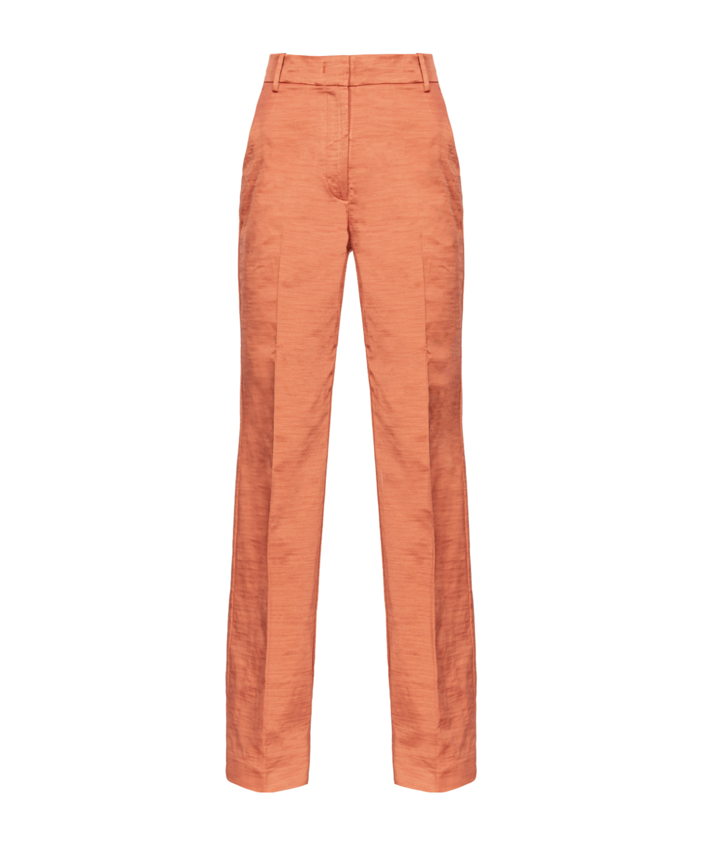 Pinko Straight-leg Tailored Pants In Orange
