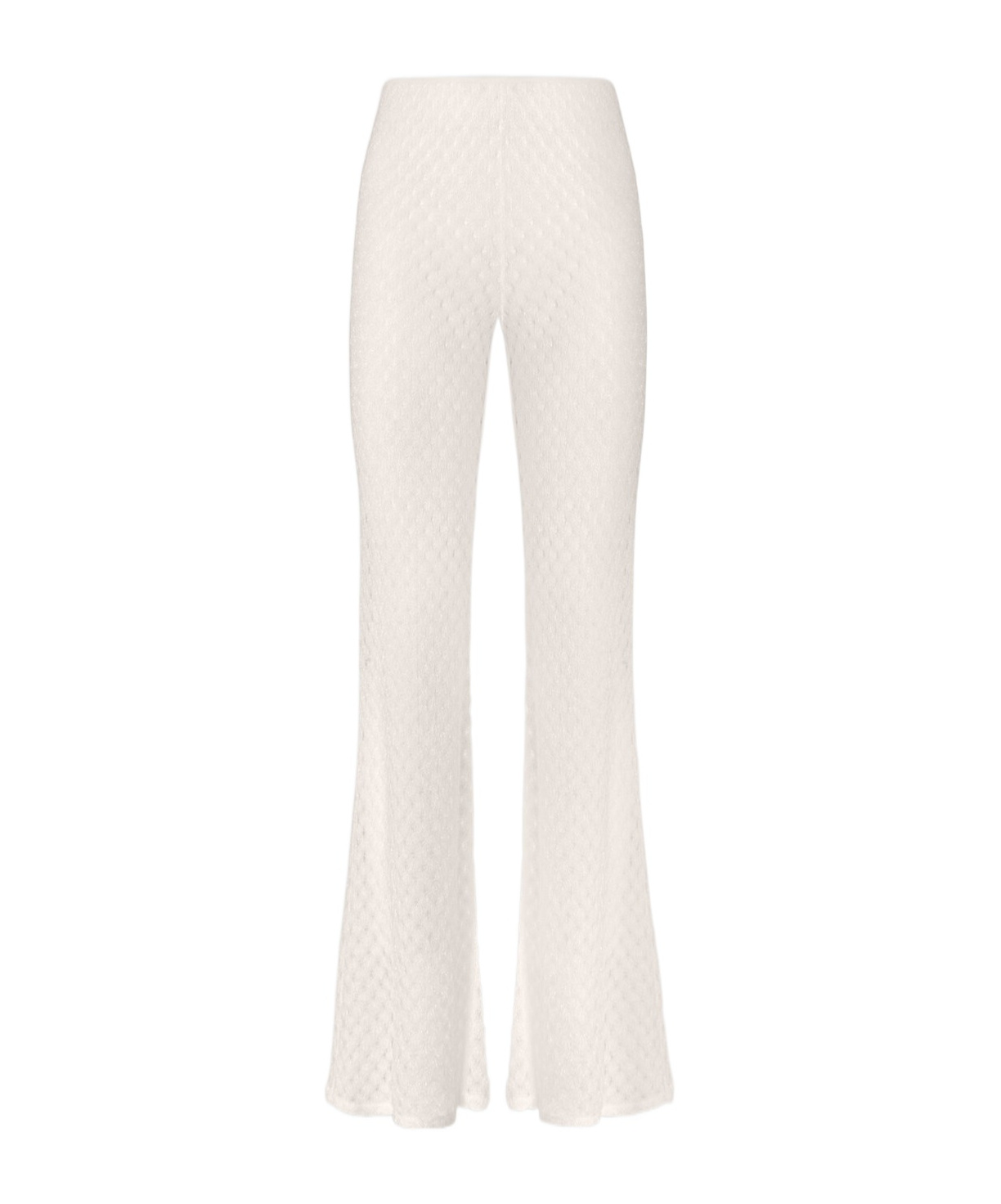 Missoni Open-knit Trousers In Neutral