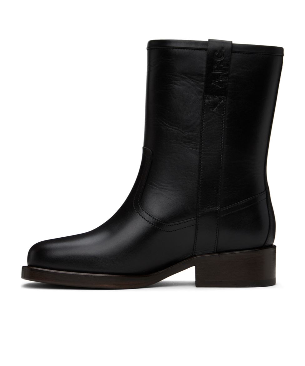 Apc Round Toe Ankle Boots