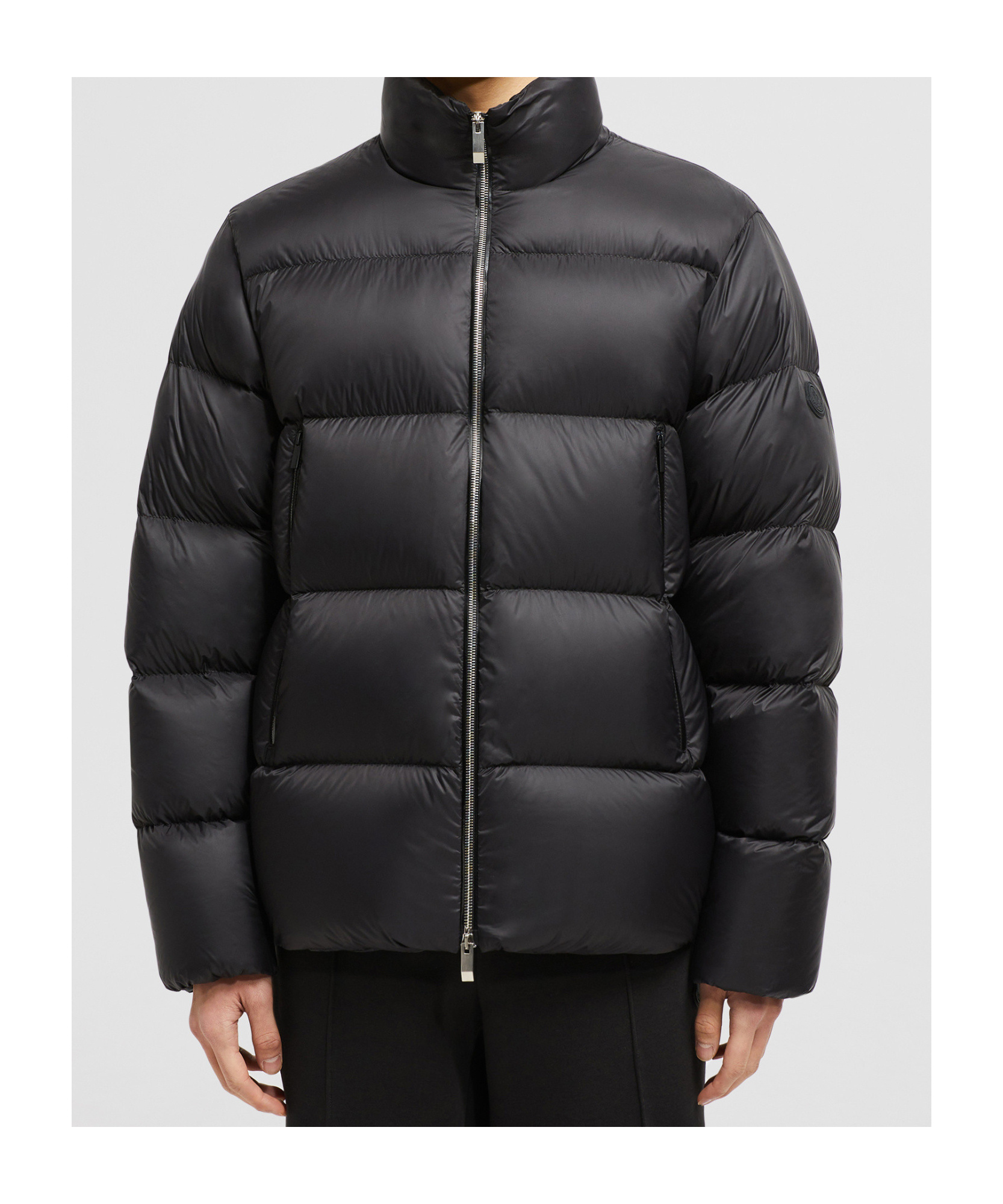Shop Moncler Tarn Short Down Jacket In Black