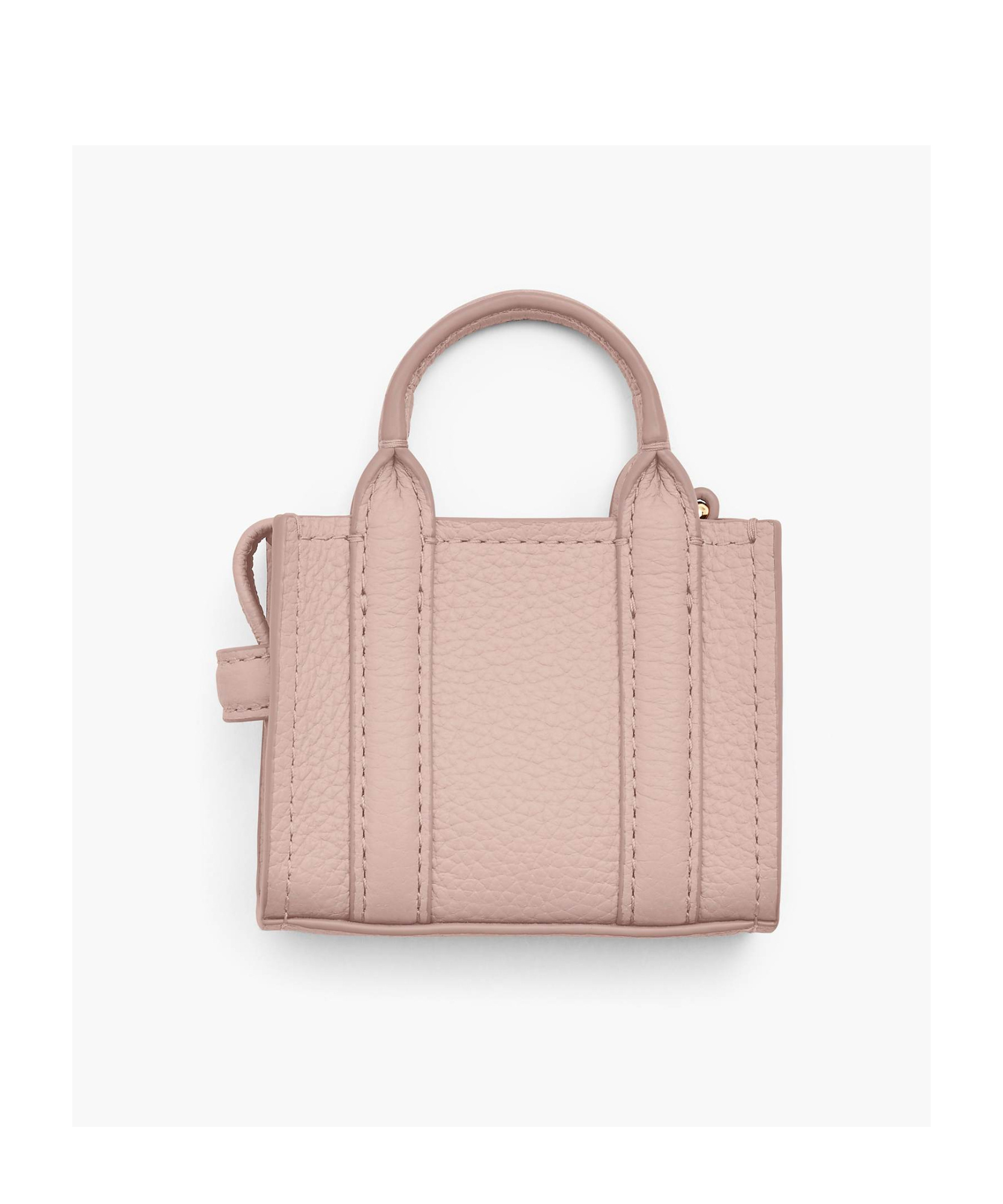 Marc Jacobs The Miniature Leather Chain Keychain In Nude