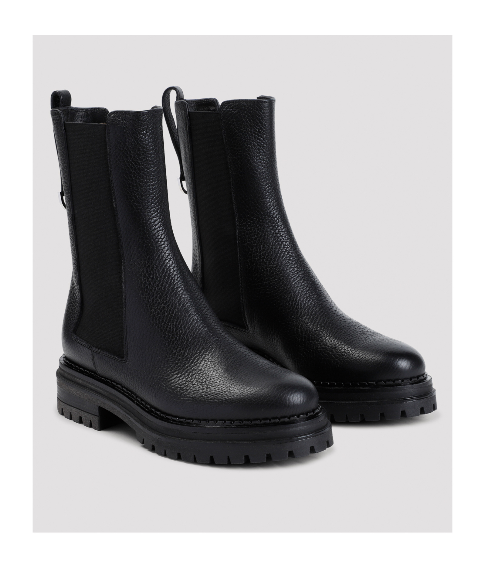 Shop Sergio Rossi Round-head Short Boots In Black