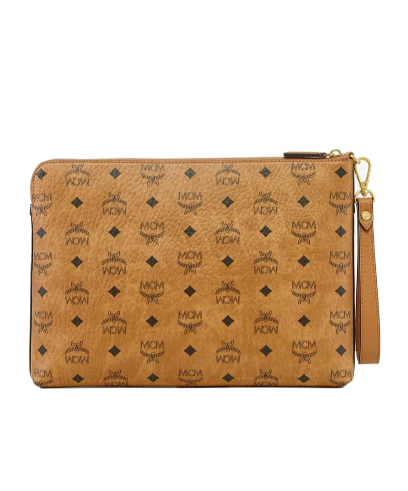 Mcm Diamond Wristlet Pouch In Visetos