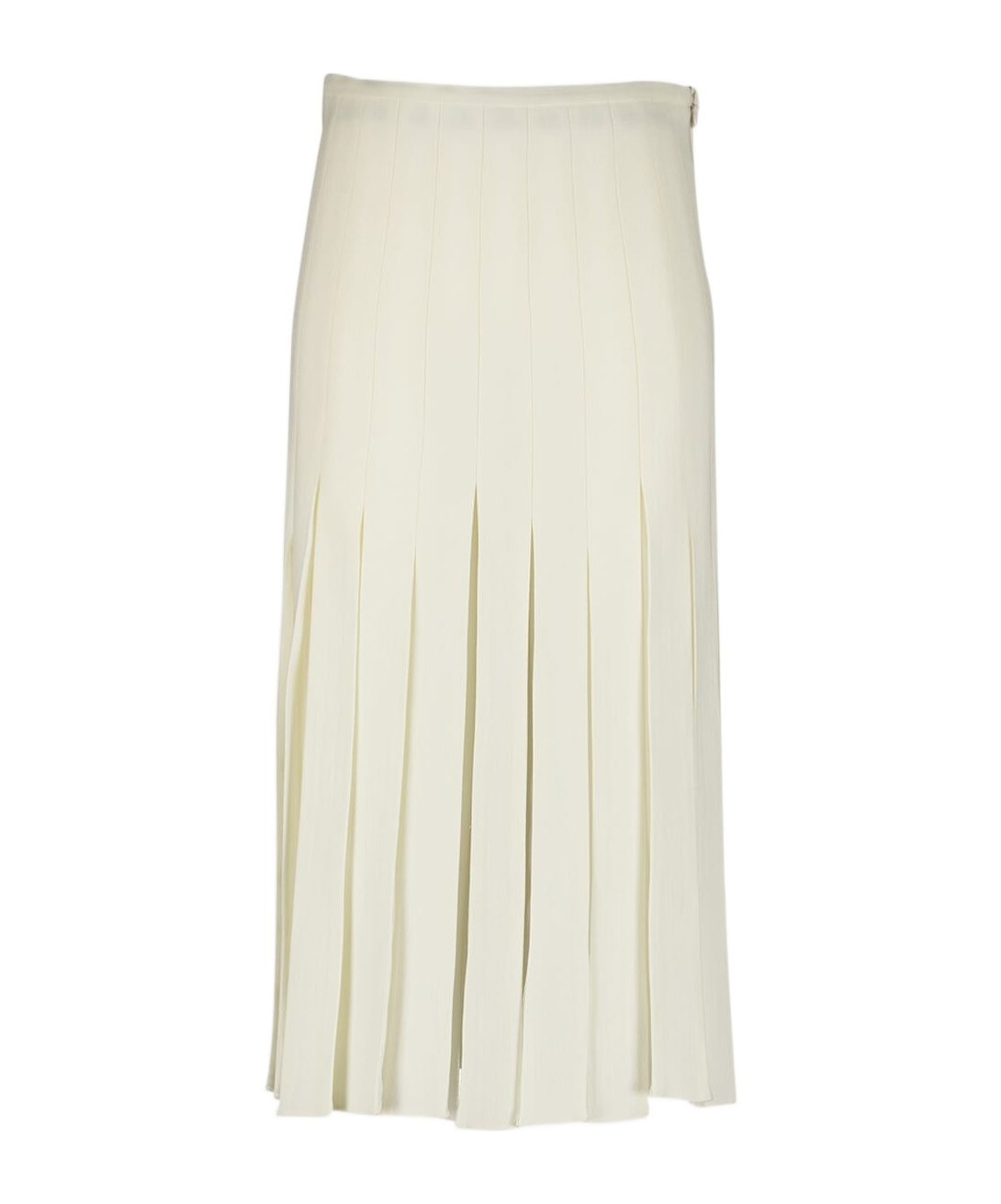 Shop Gabriela Hearst Binka Pleated Wool Skirt In White