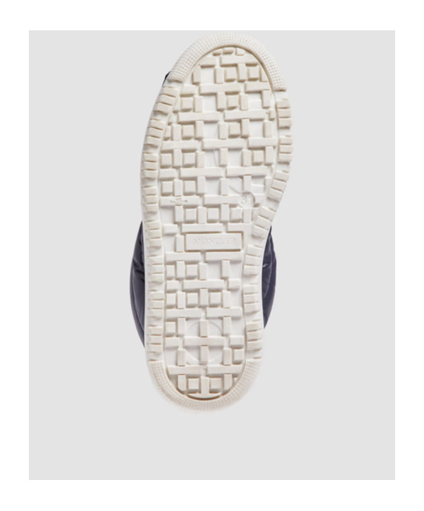 Moncler Logo Patch Padded Snow Boots In Blue