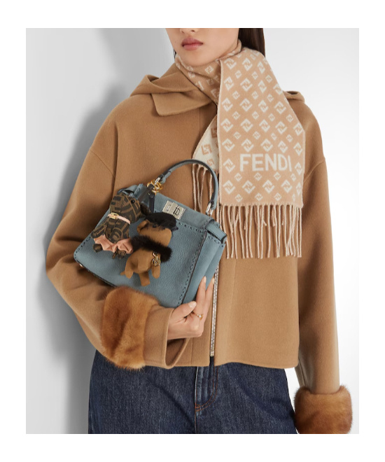 Fendi Peekaboo Mini In Blue