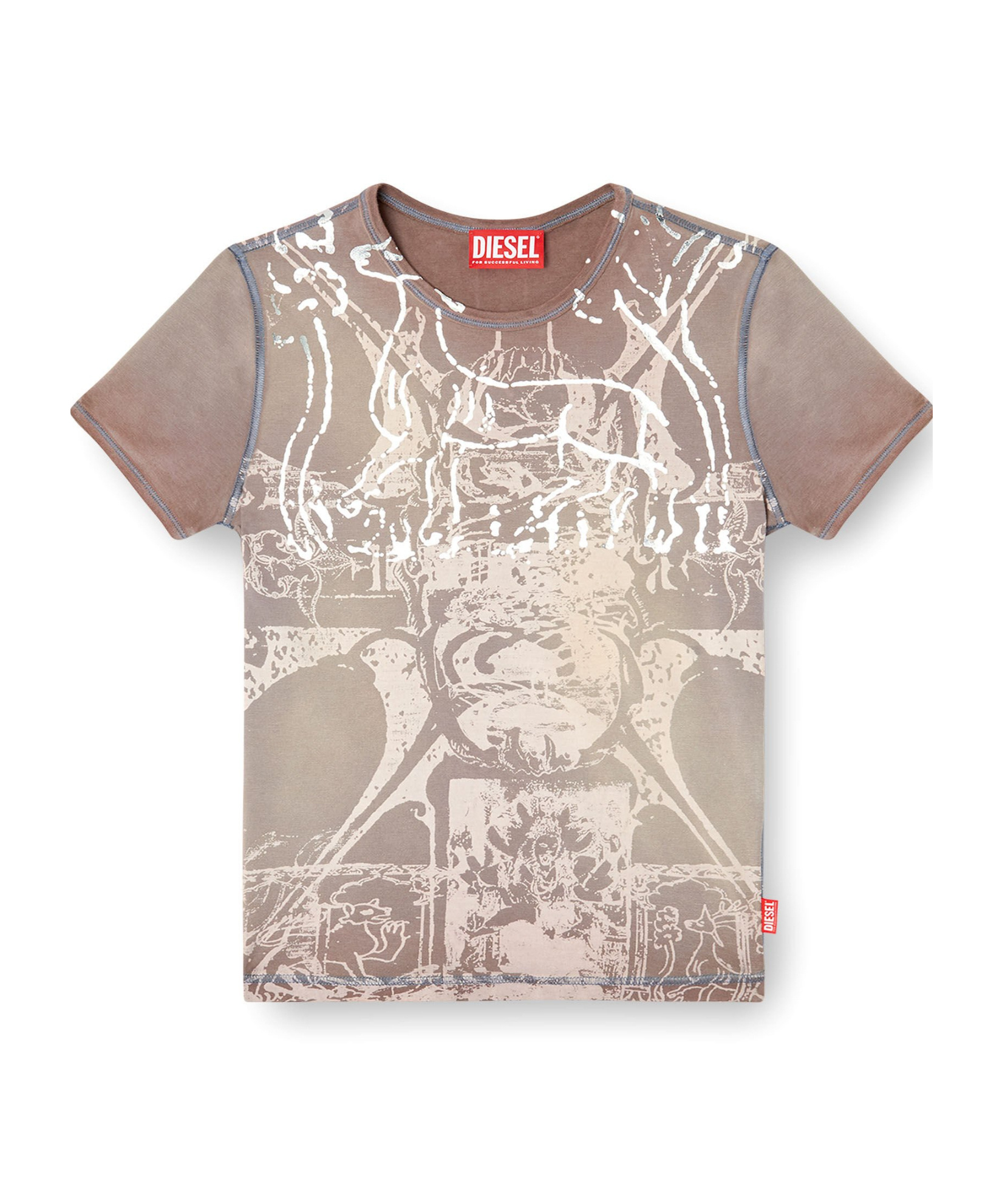 Diesel T-uncuties-long-r6 T-shirt