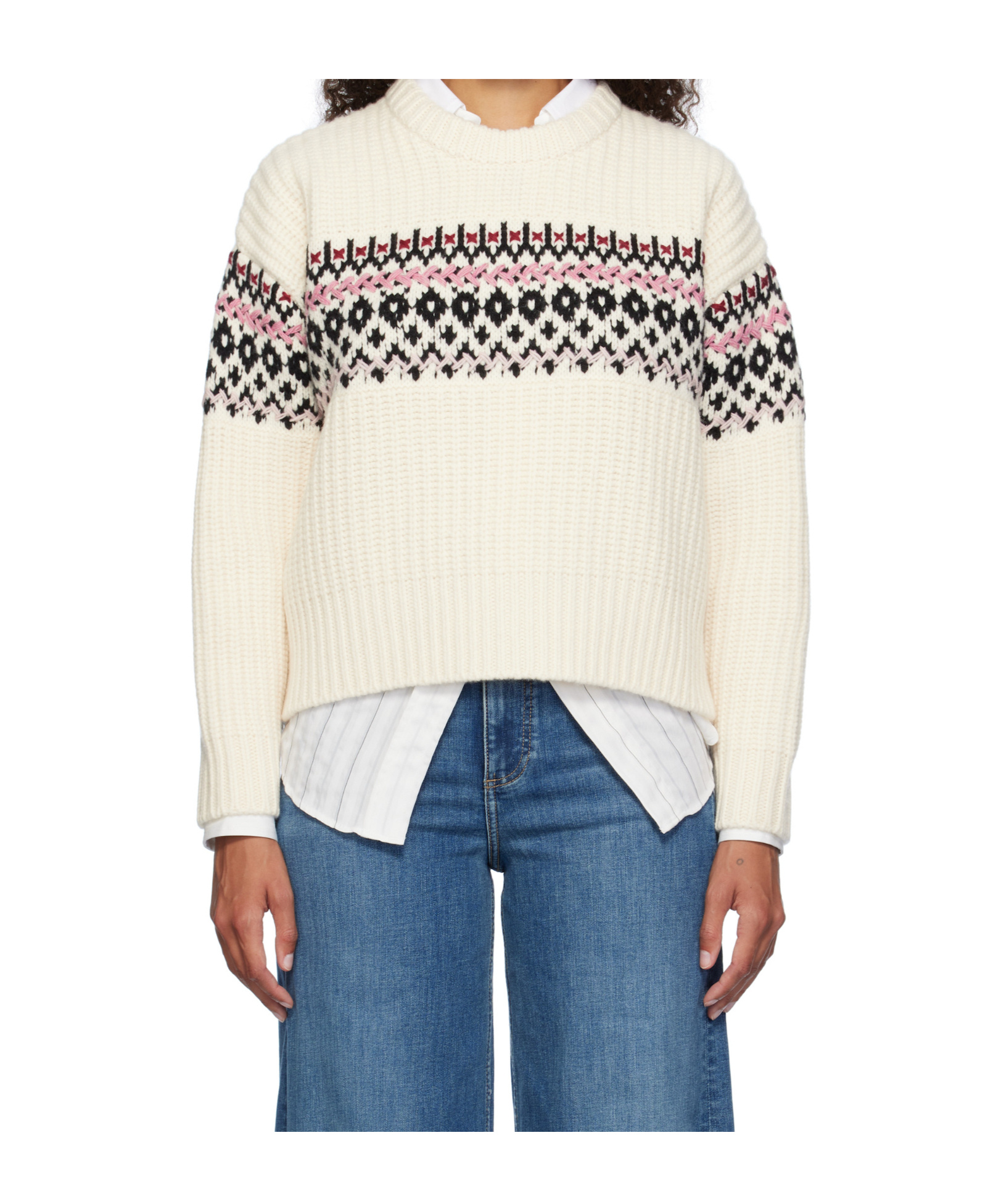 Rag & Bone Long-sleeved Sweater In White
