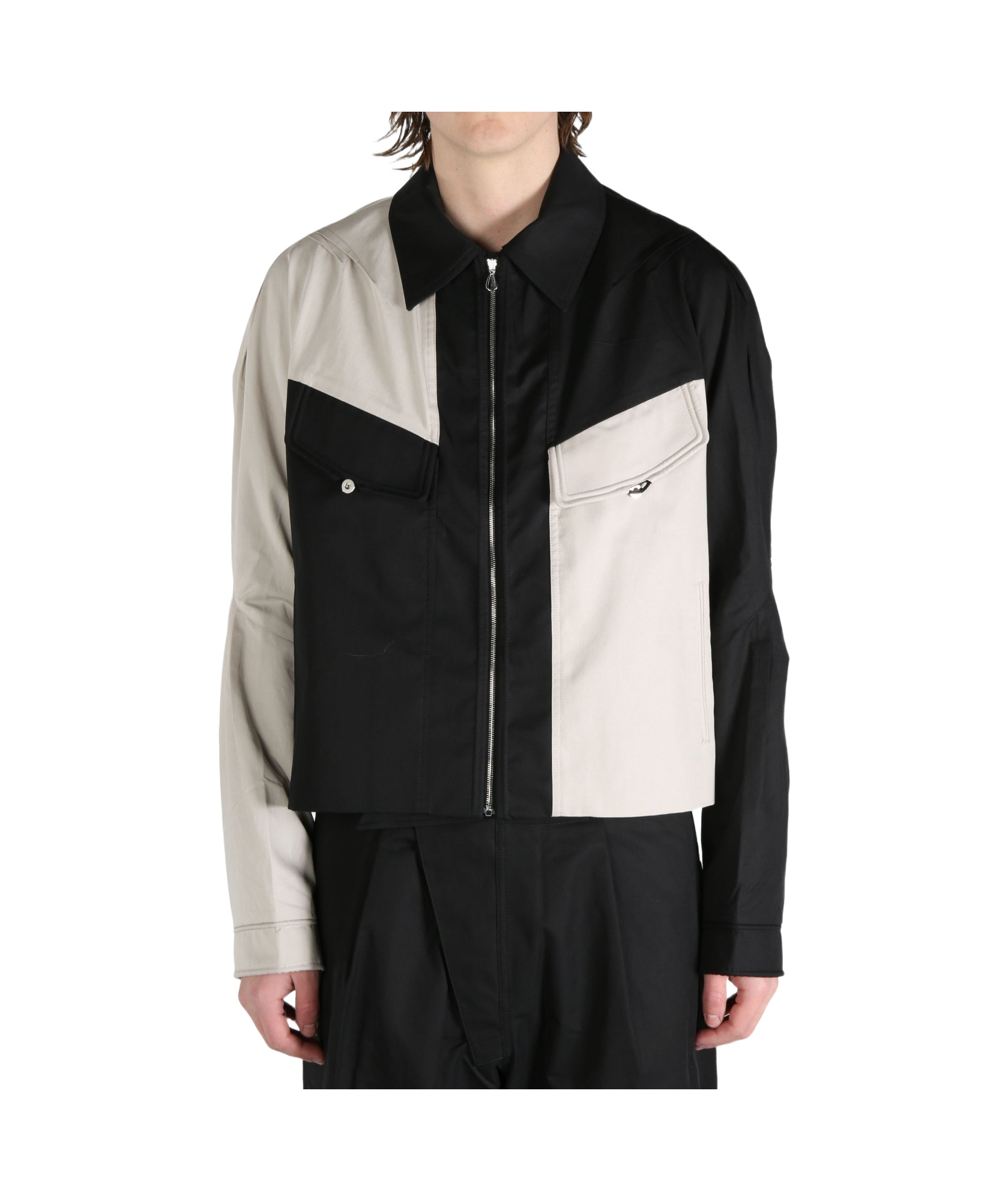 Kiko Kostadinov Alec K-dart Blouson Cotton Weave In Black