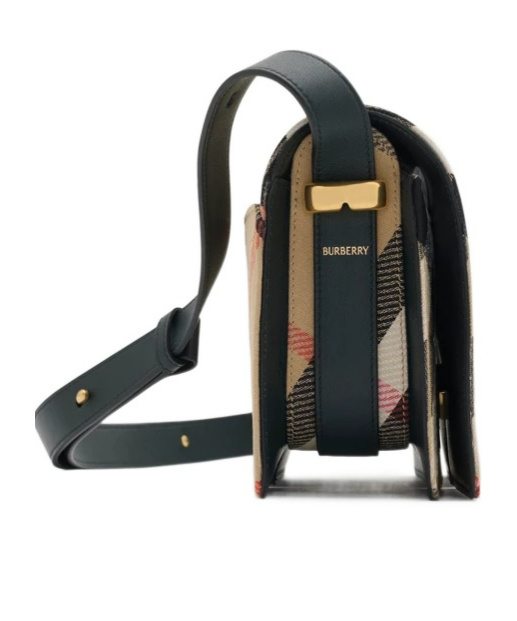 Burberry Multicolor Check Pattern Handbag With Adjustable Strap In Multicolor