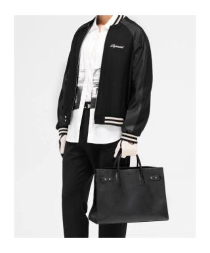 Represent Raglan Varsity Jacket In Black