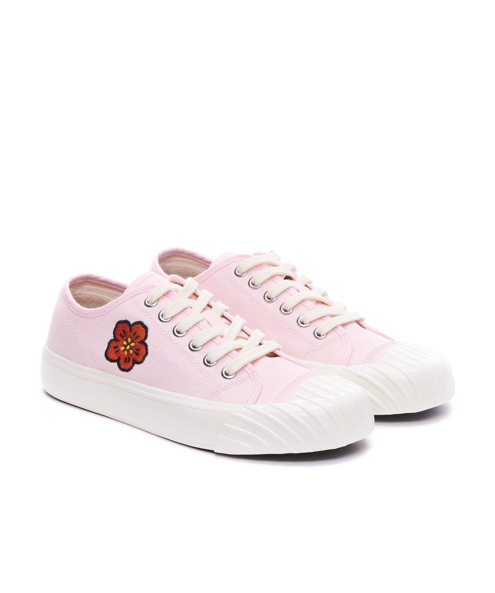 Shop Kenzo School Boke Flower Lace-up Sneakers In White