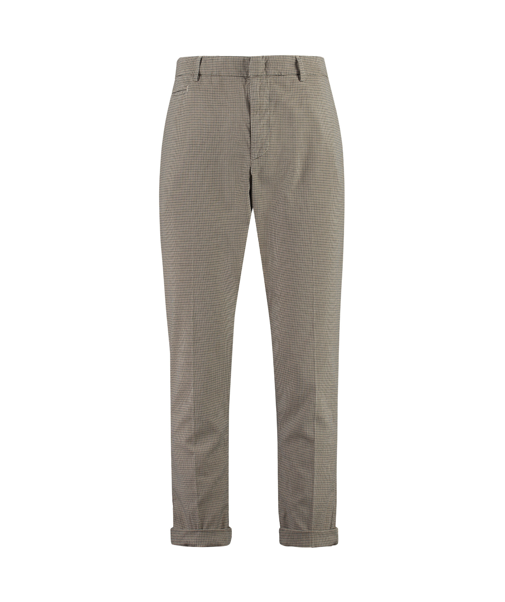 Dondup Men's Joe Prince-of-wales Checked Trousers In Gray
