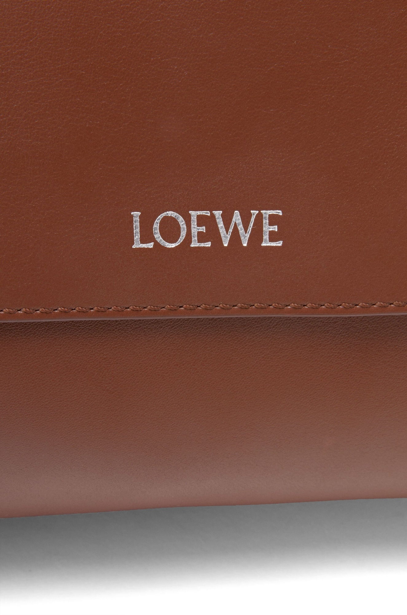 Loewe Flamenco Leather Messenger Bag In Brown