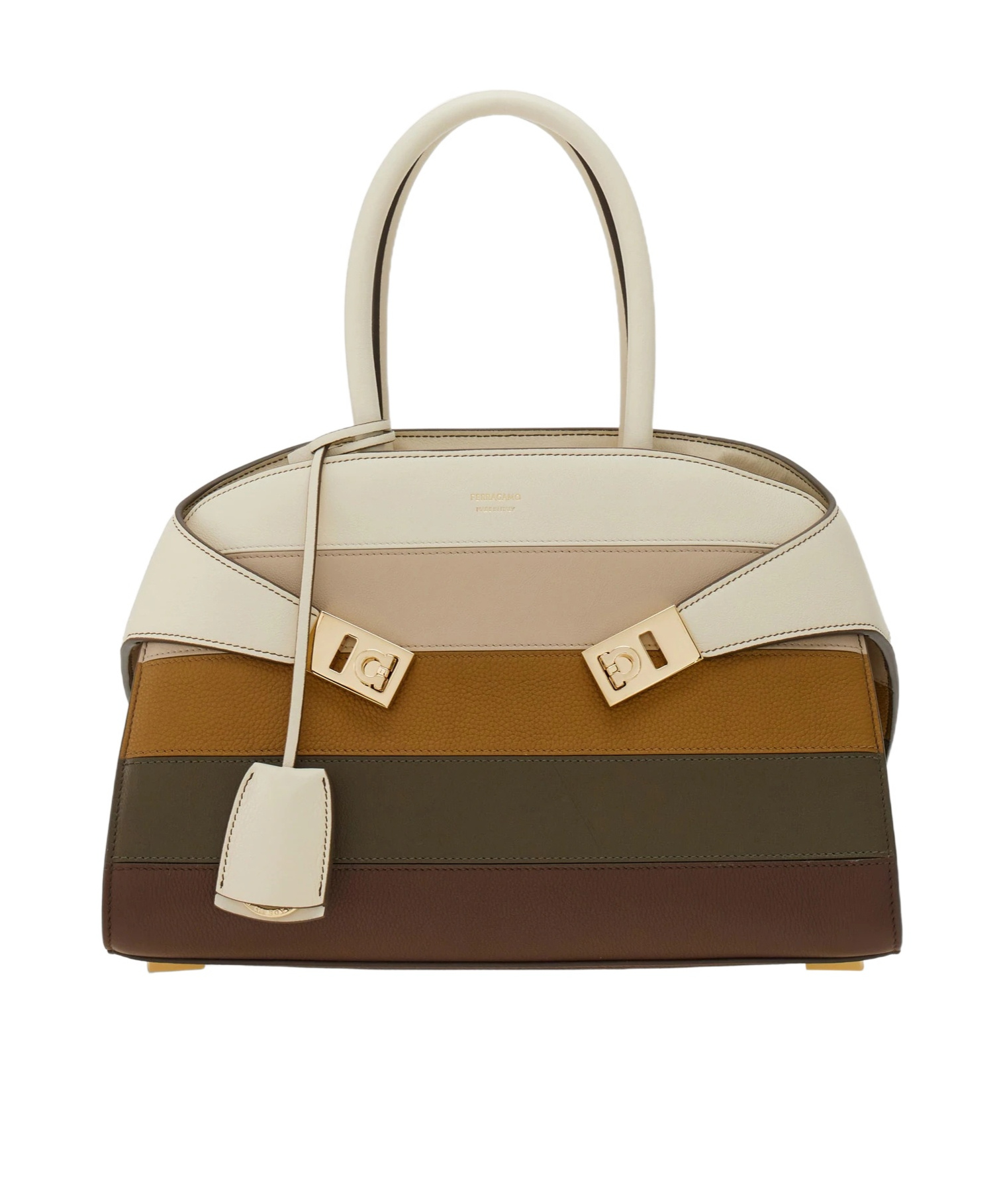 Ferragamo Hug Multicolor Handbag (m) In Multi