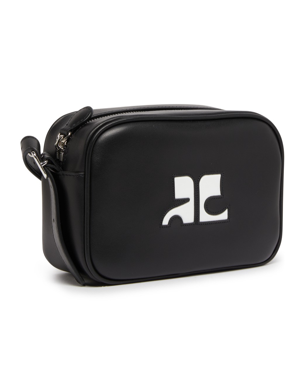 Shop Courrèges Thin Shoulder Strap Single Shoulder Bag In Black
