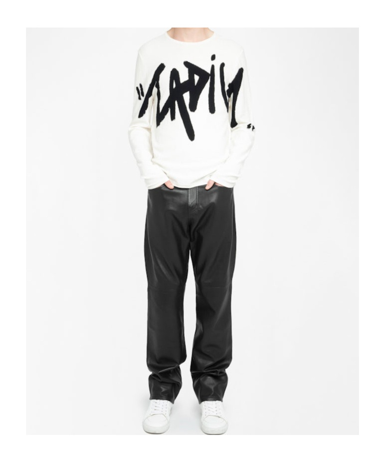 Zadig & Voltaire Long Sleeve Sweater In White