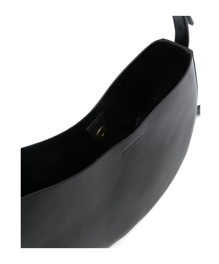 Soeur 'wino' Black Shoulder Bag With Logo Detail On The Front In Black