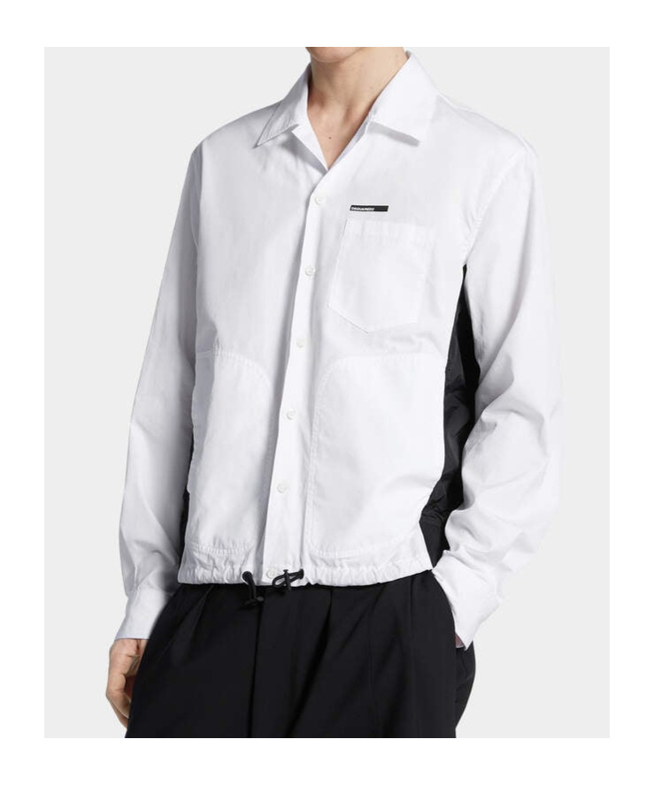 Dsquared2 Drawstring-hem Shirt In White
