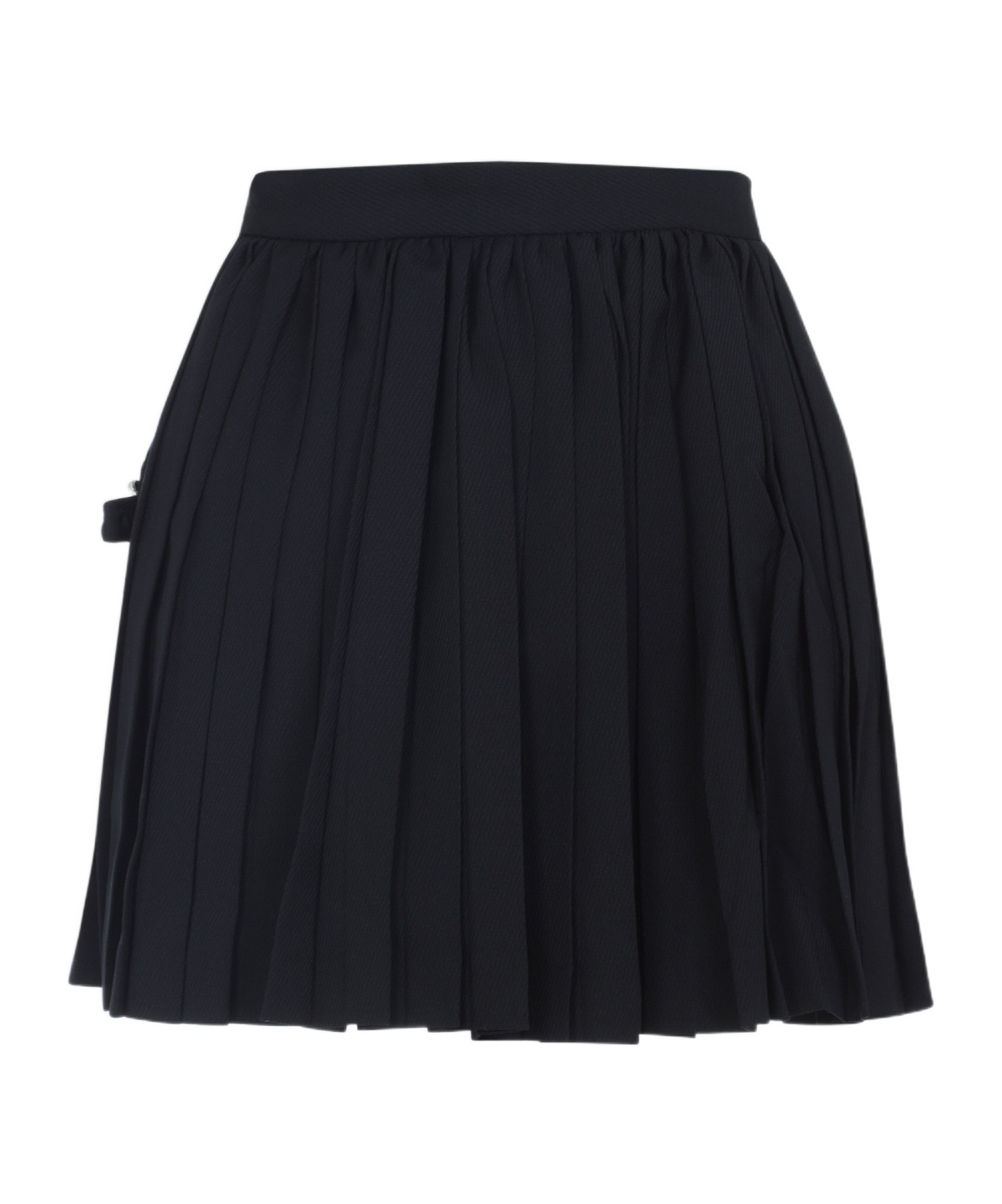 Enfants Riches Deprimes Pleated Buckle-fastening Mini Skirt In Black