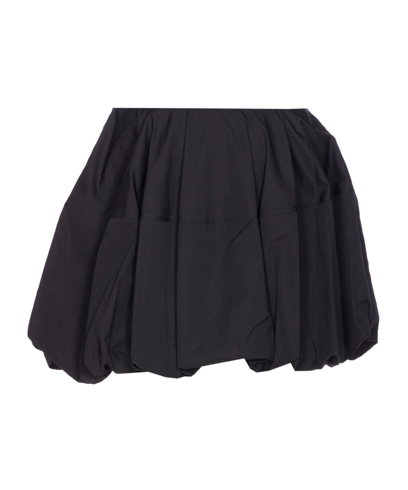 Alaïa Balloon Fit Skirt With Gathered Accents In Black