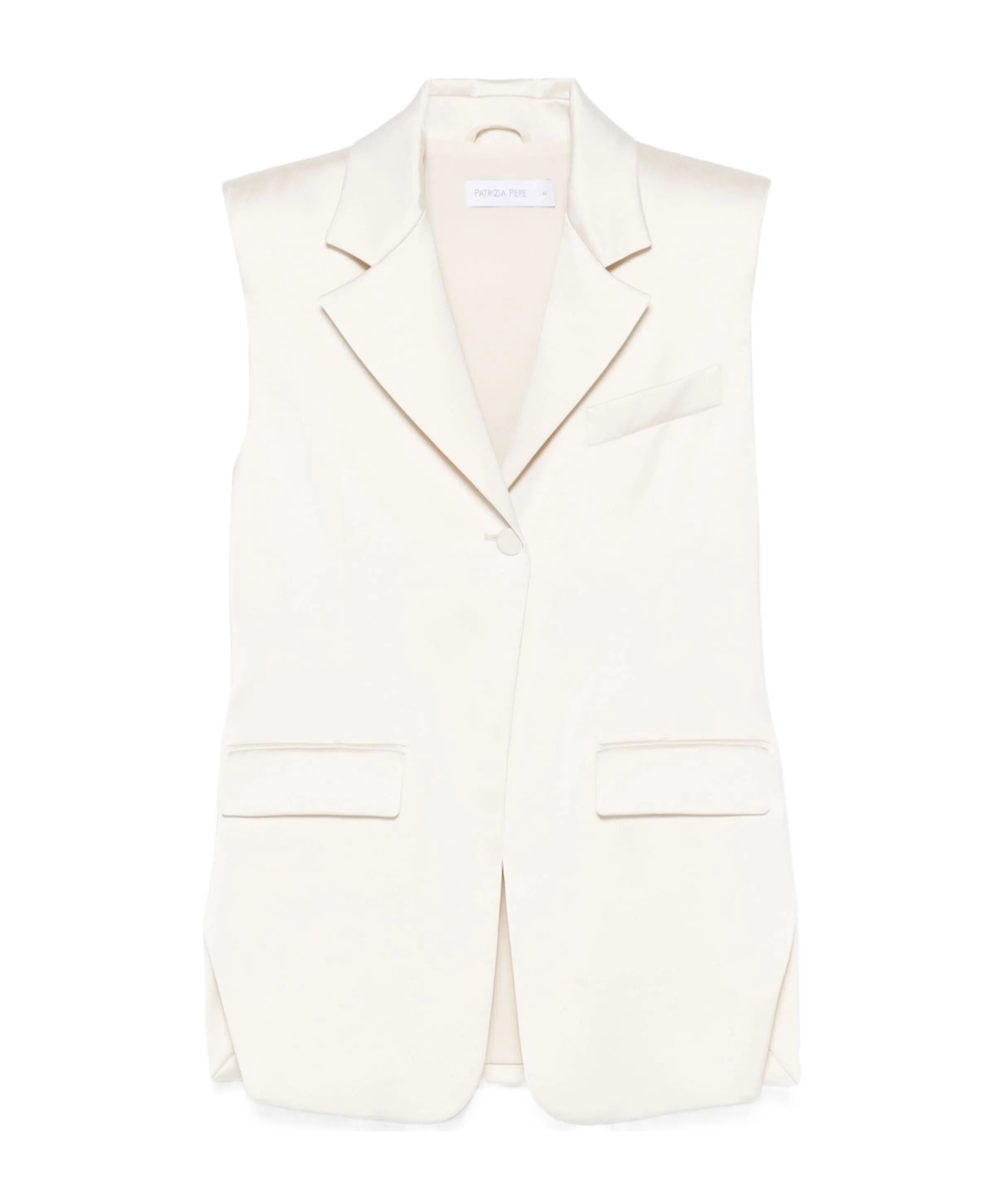 Patrizia Pepe Satin-finish Waistcoat