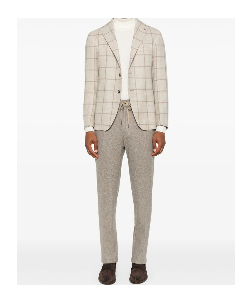 Tagliatore Long-sleeved Suit Jacket In Neutral