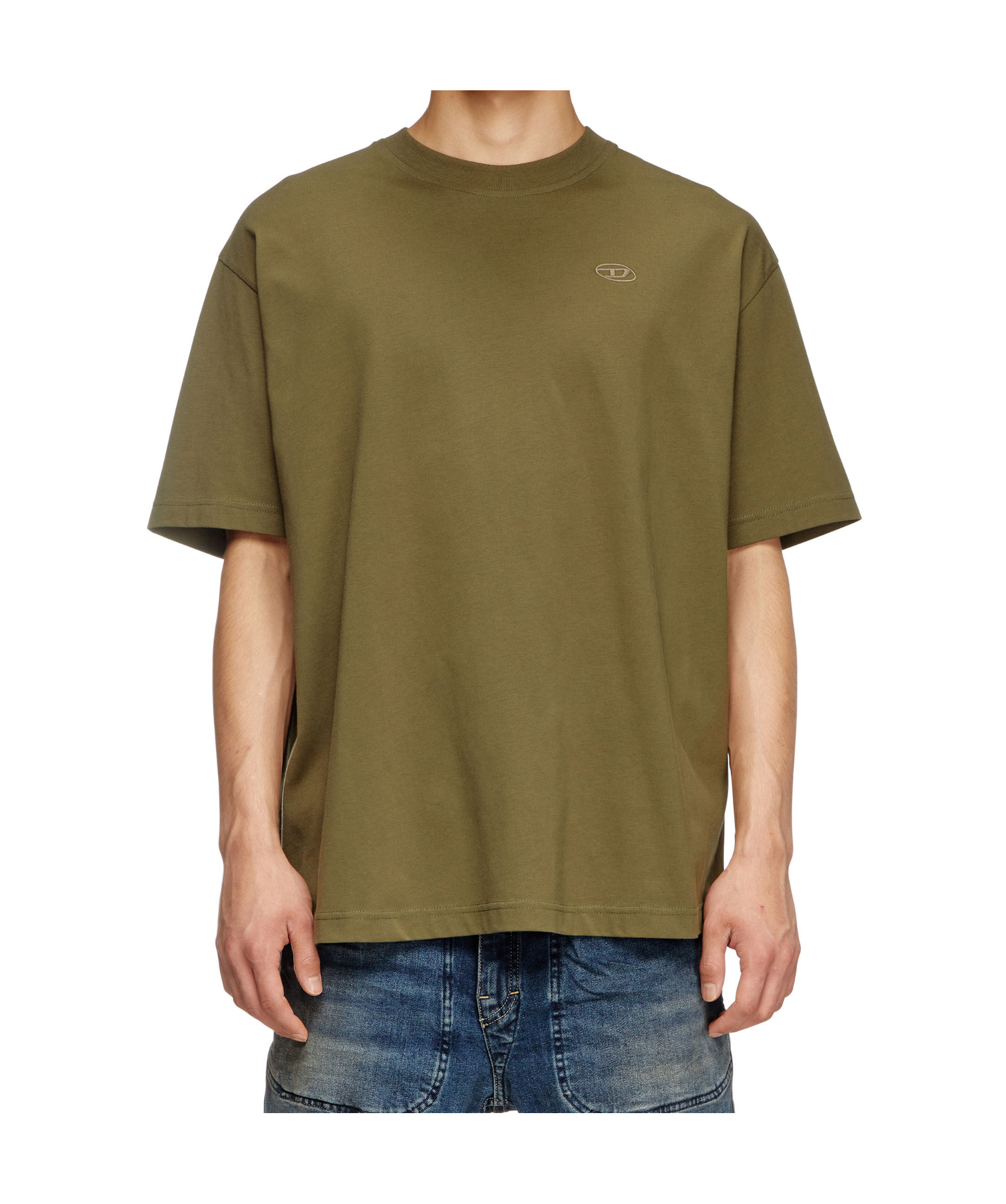 Diesel T-boggy-megoval T-shirt In Green