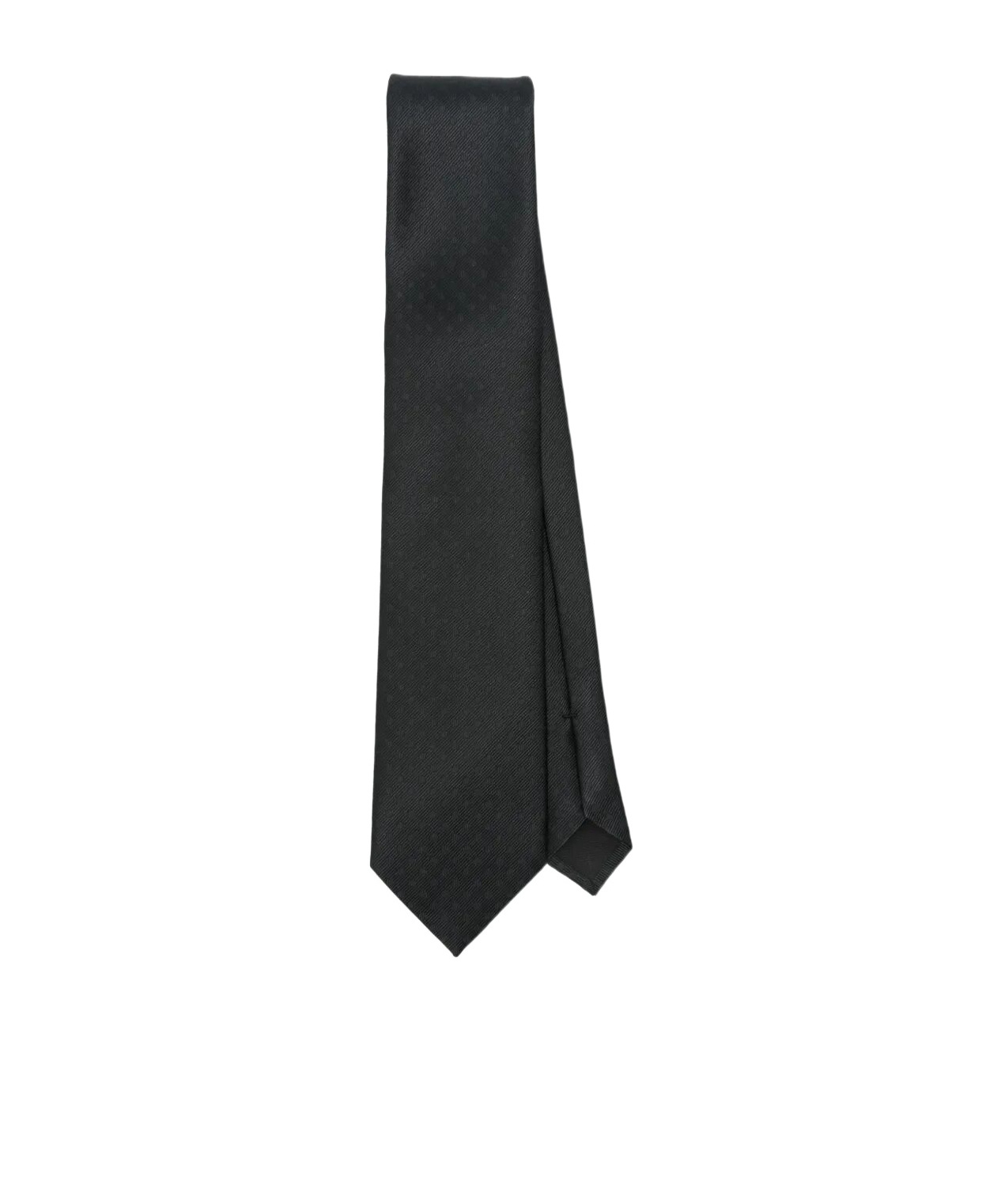 Tom Ford Solid Dot Tie With Pointed Tip And Textured Finish