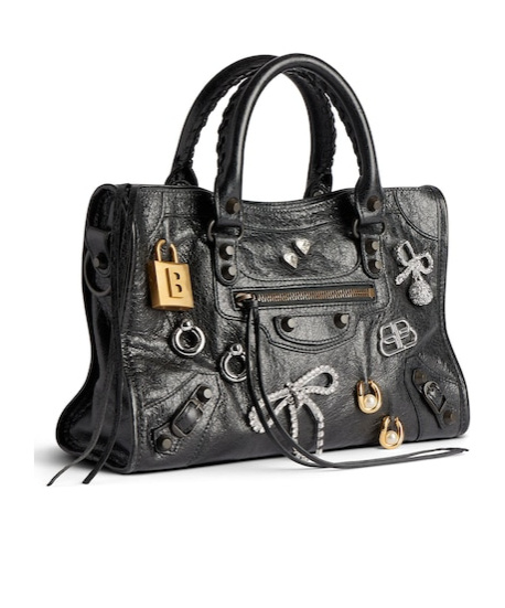 Balenciaga Le City Small Shoulder Bag In Black