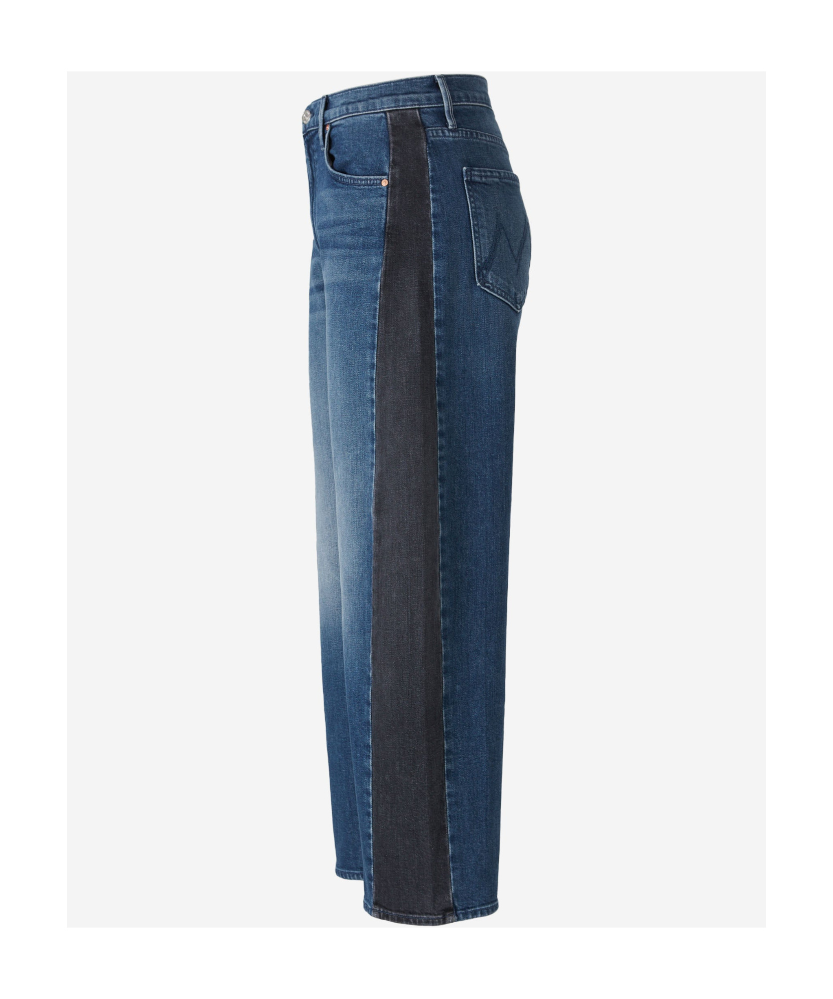 Mother The Half Pipe Flood Jeans In Blue