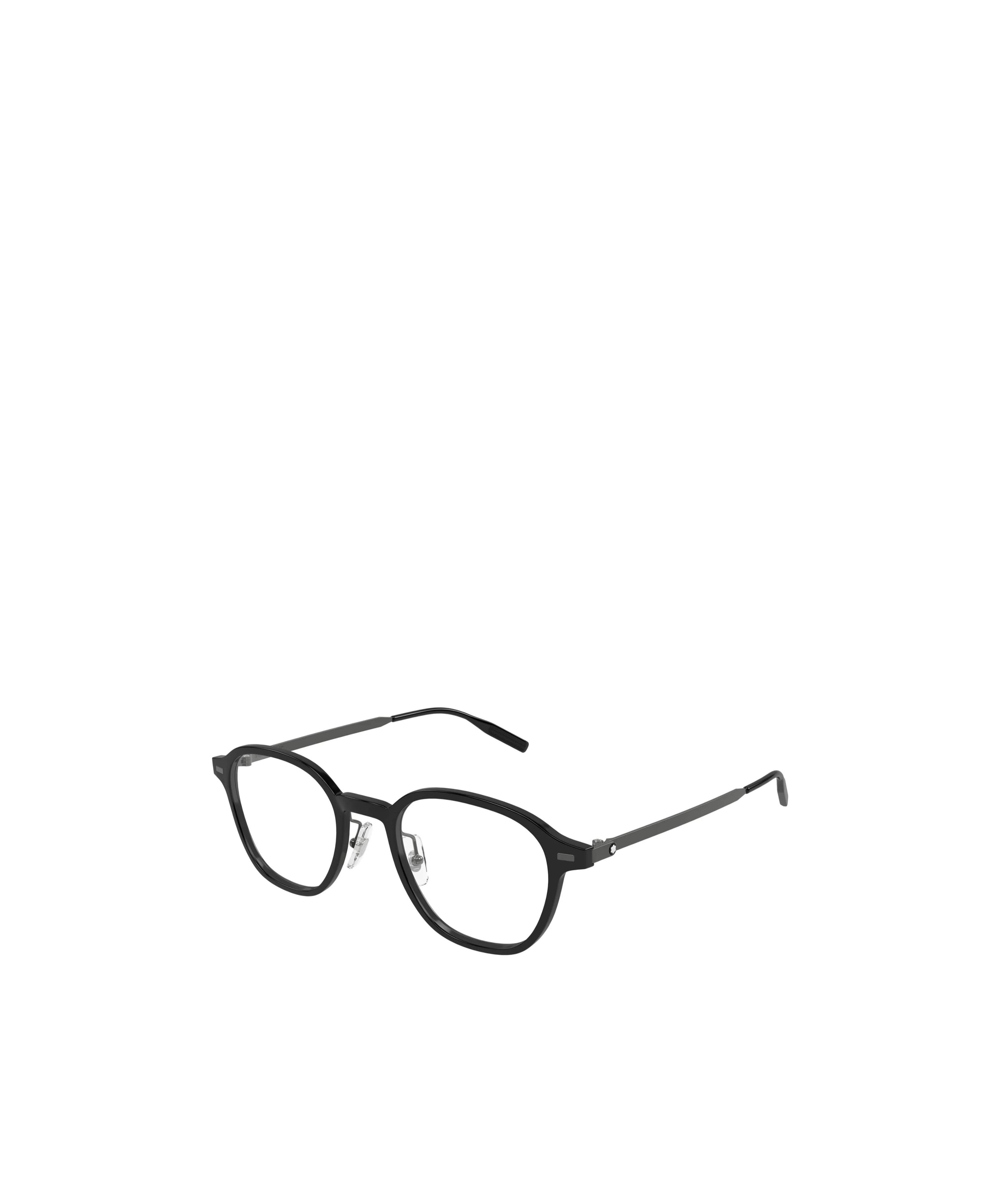 Montblanc Round-frame Glasses In Black