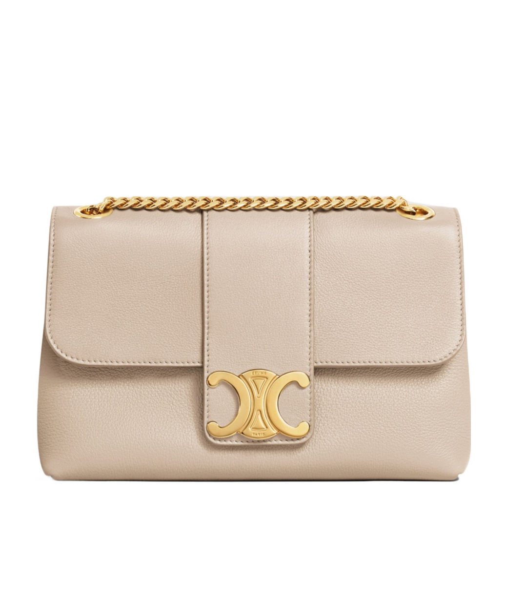 Celine Medium Victoire Shoulder Bag In Nude