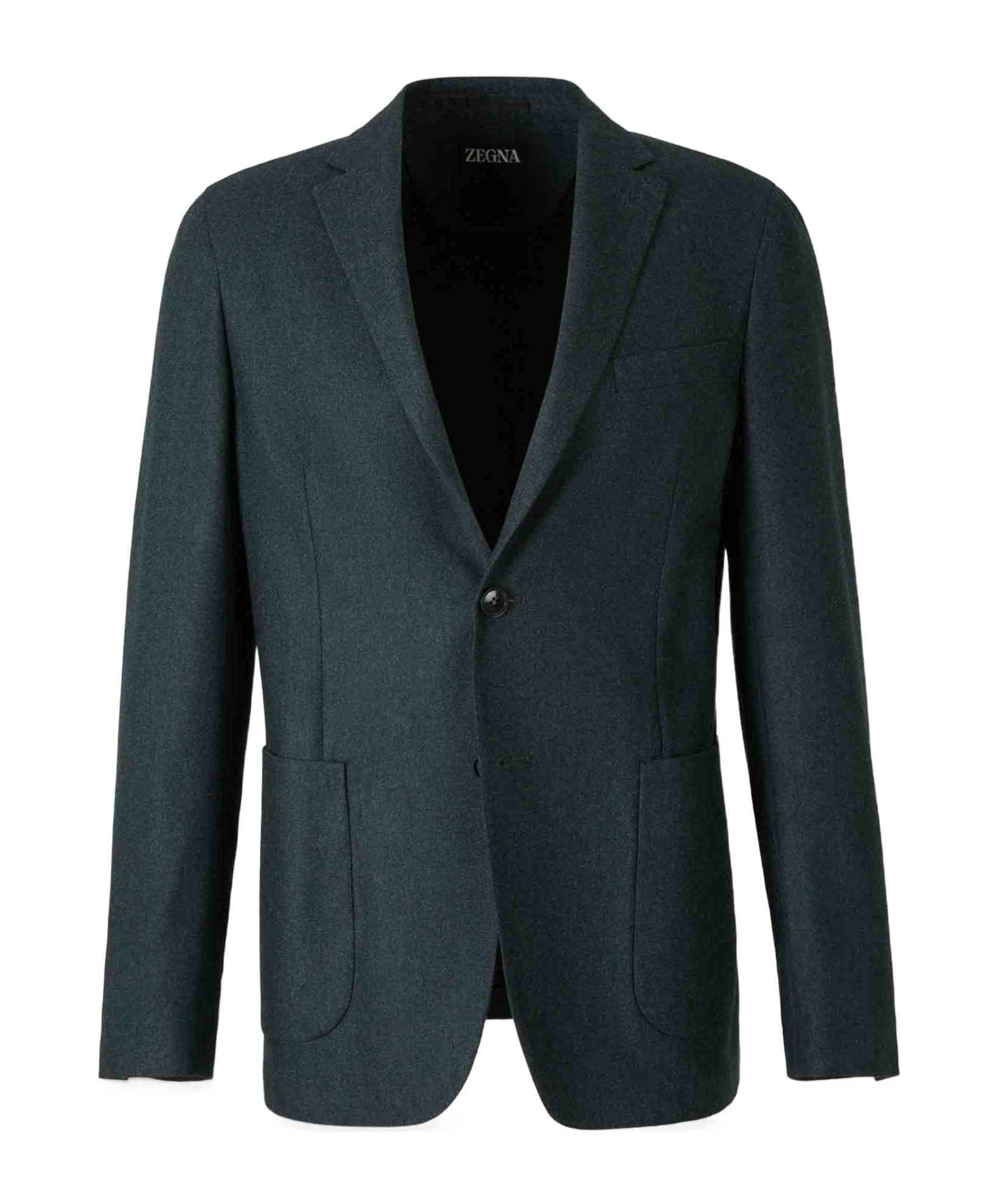 Zegna Single-breasted Suit Jacket In Gray