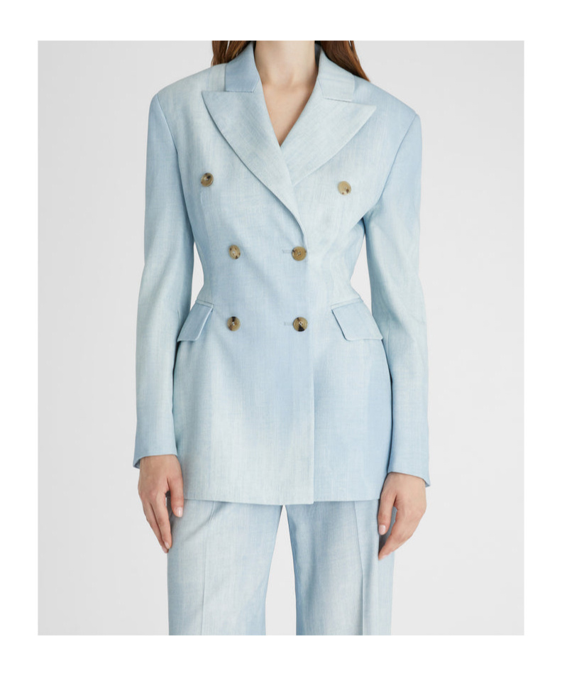 Ermanno Scervino Denim-print Blazer