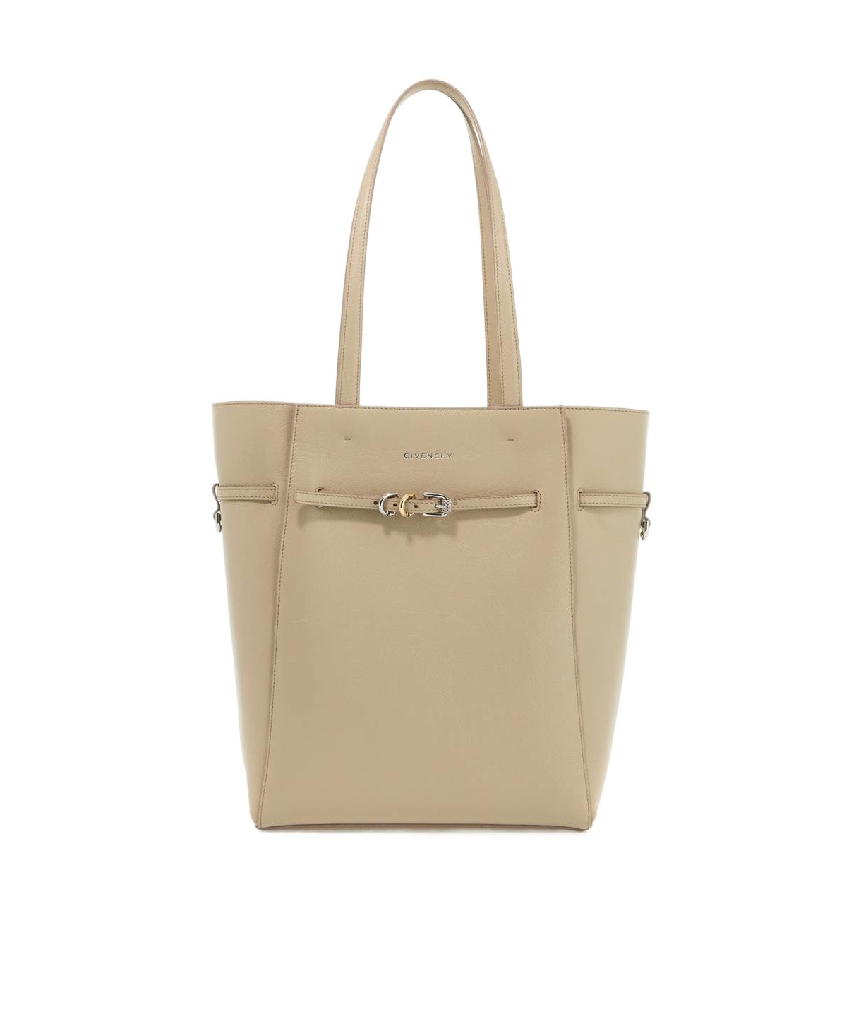 Givenchy Voyou Small Leather Tote In Nude