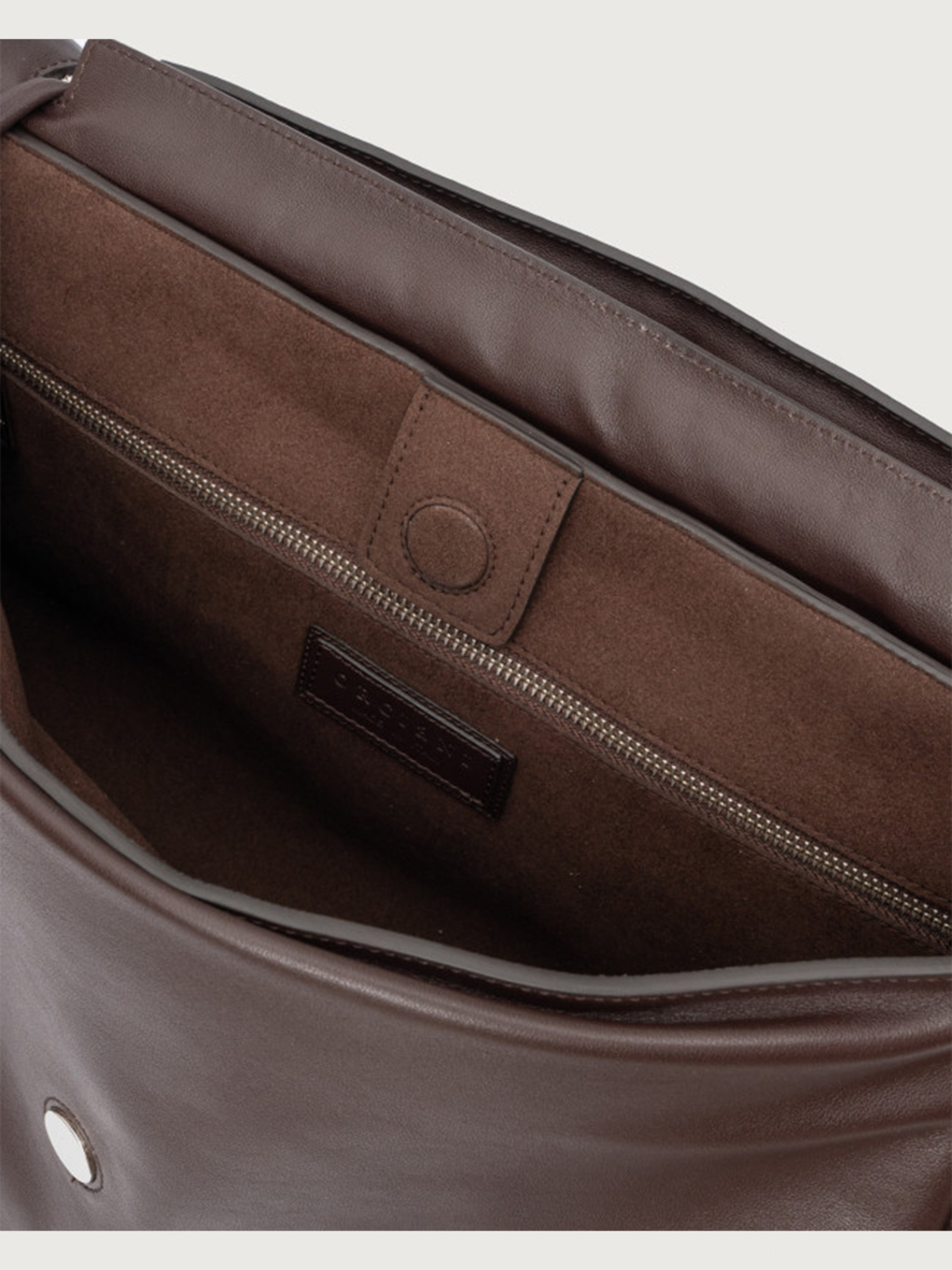 Orciani Flip Shoulder Bag In Black