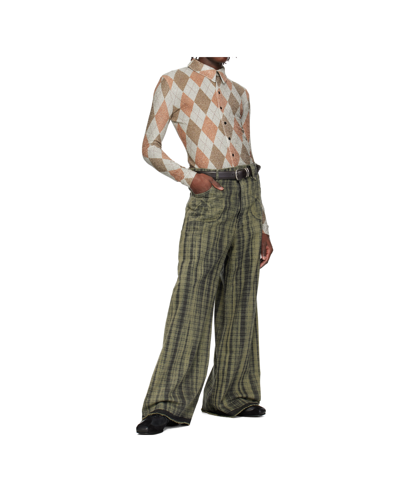 Egonlab Harry Print Fitted Shirt In Multi-color