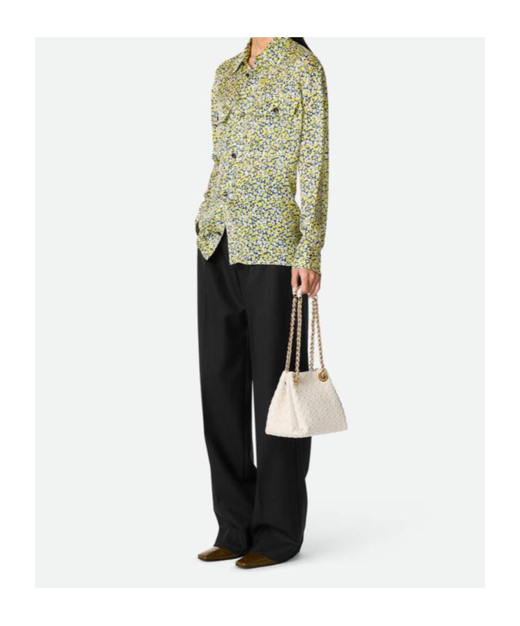 Shop Bottega Veneta Small Parachute Chain In White