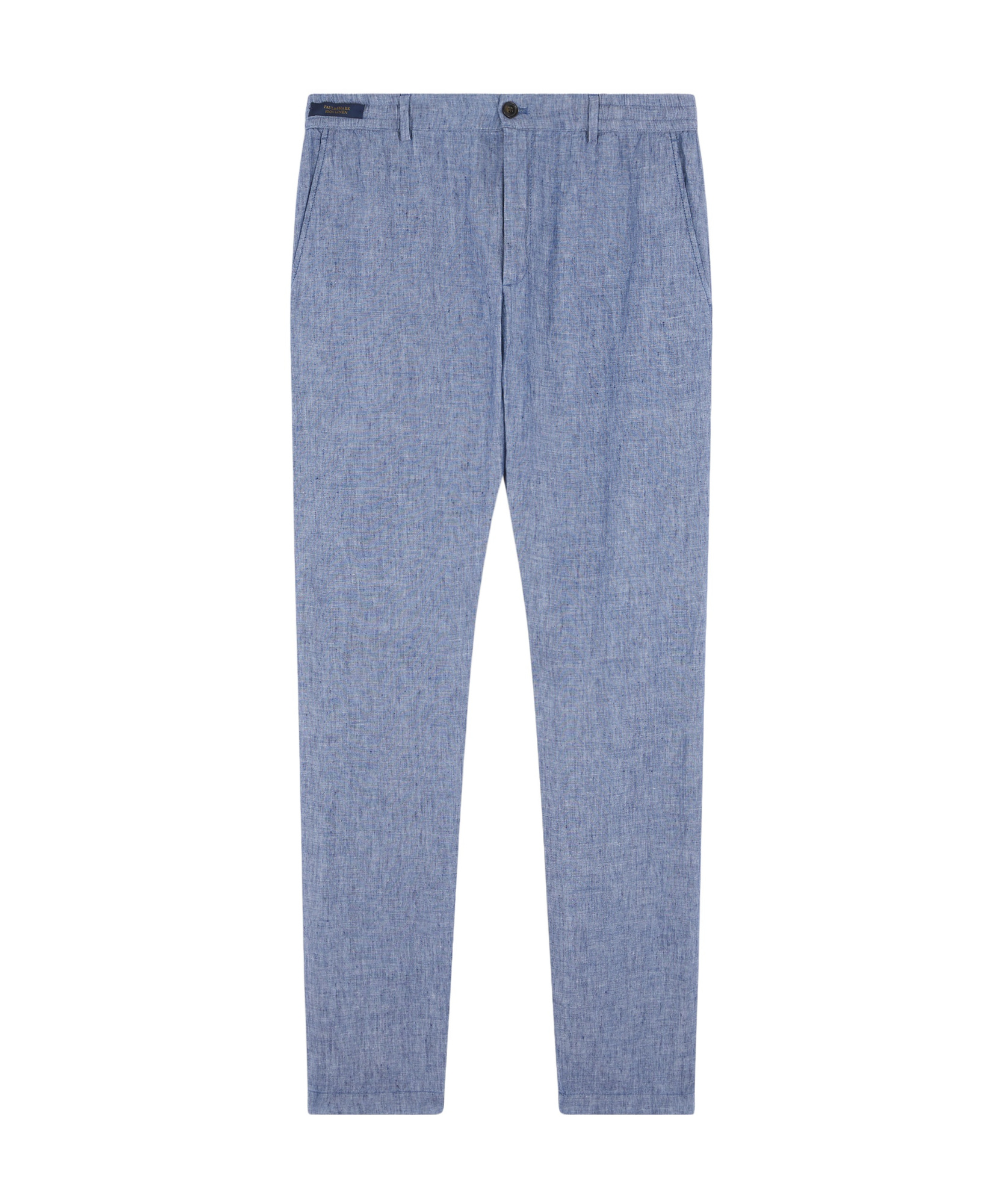 Paul & Shark Linen Chino Pants With Drawstring In Blue