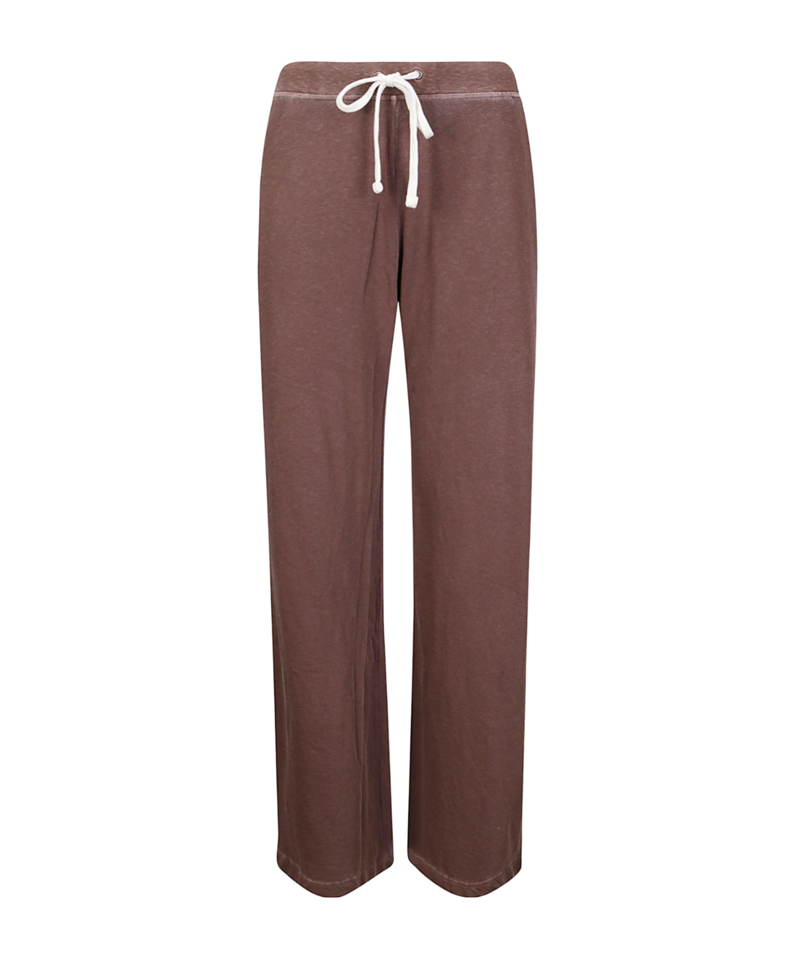 James Perse Drawstring Casual Pants In Burgundy