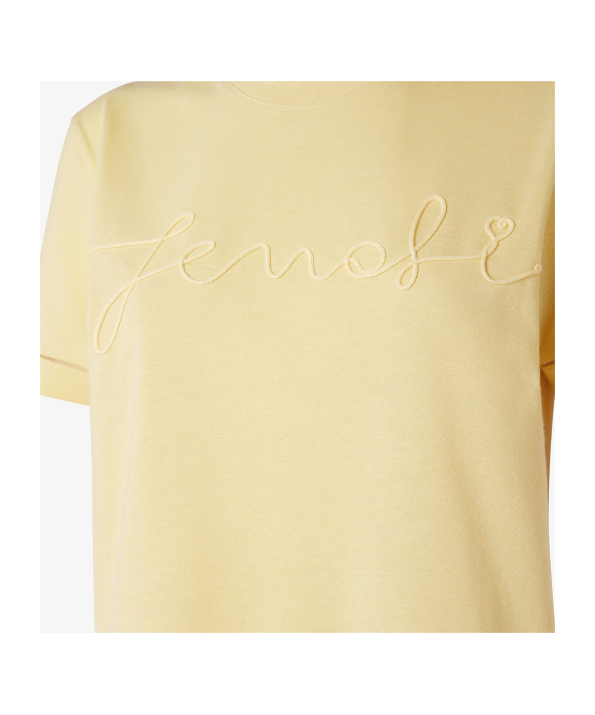 Fendi White Cotton And Linen T-shirt