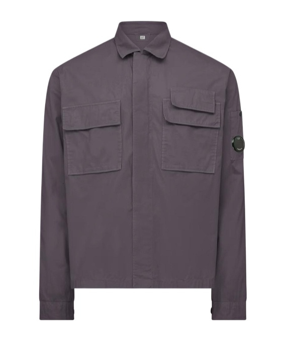 C.p. Company Long-sleeved Casual Jacket In Black