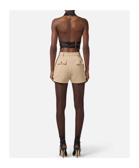 Elisabetta Franchi Halter-neck Blouse In Black