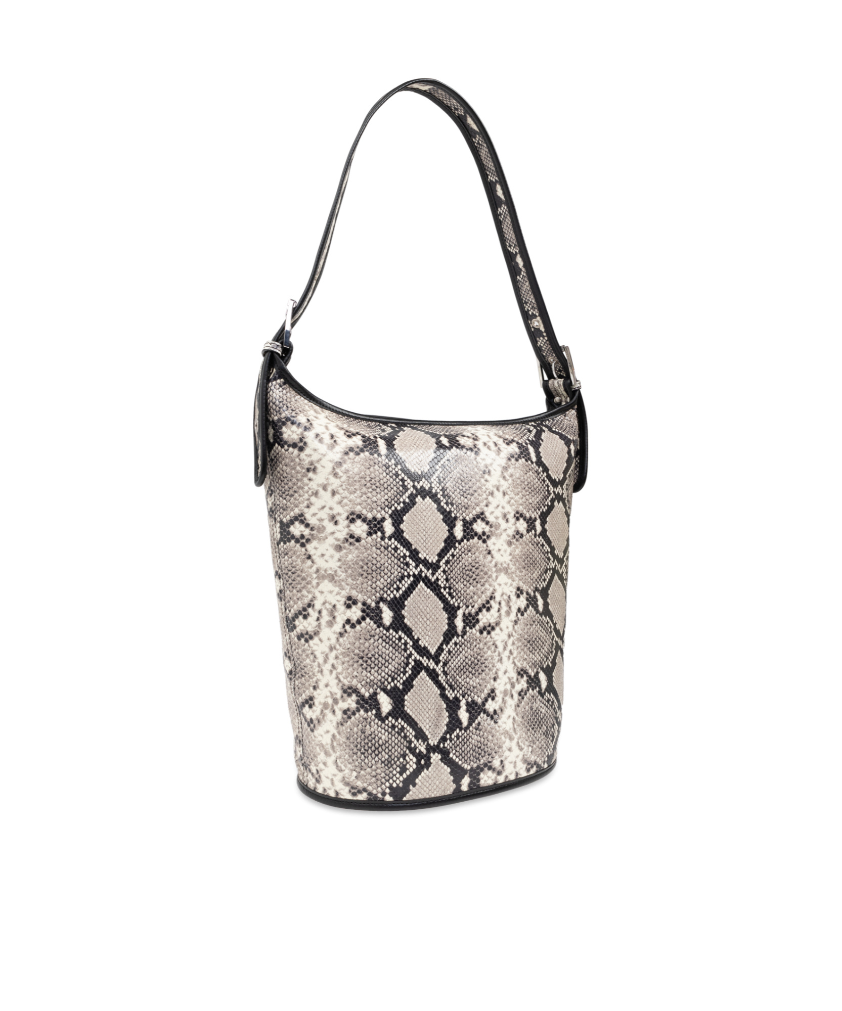 Iro Animal Pattern Bucket Shoulder Bag In Gray