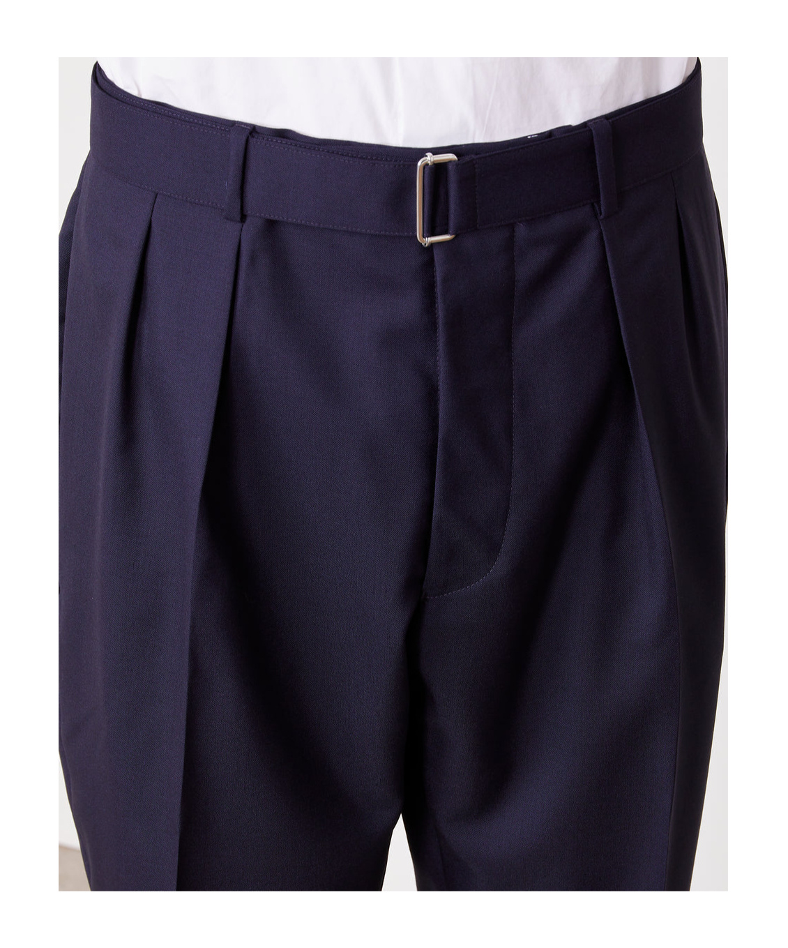 Officine Generale Officine Générale Pierre Formal Pants In Deep Navy Blue