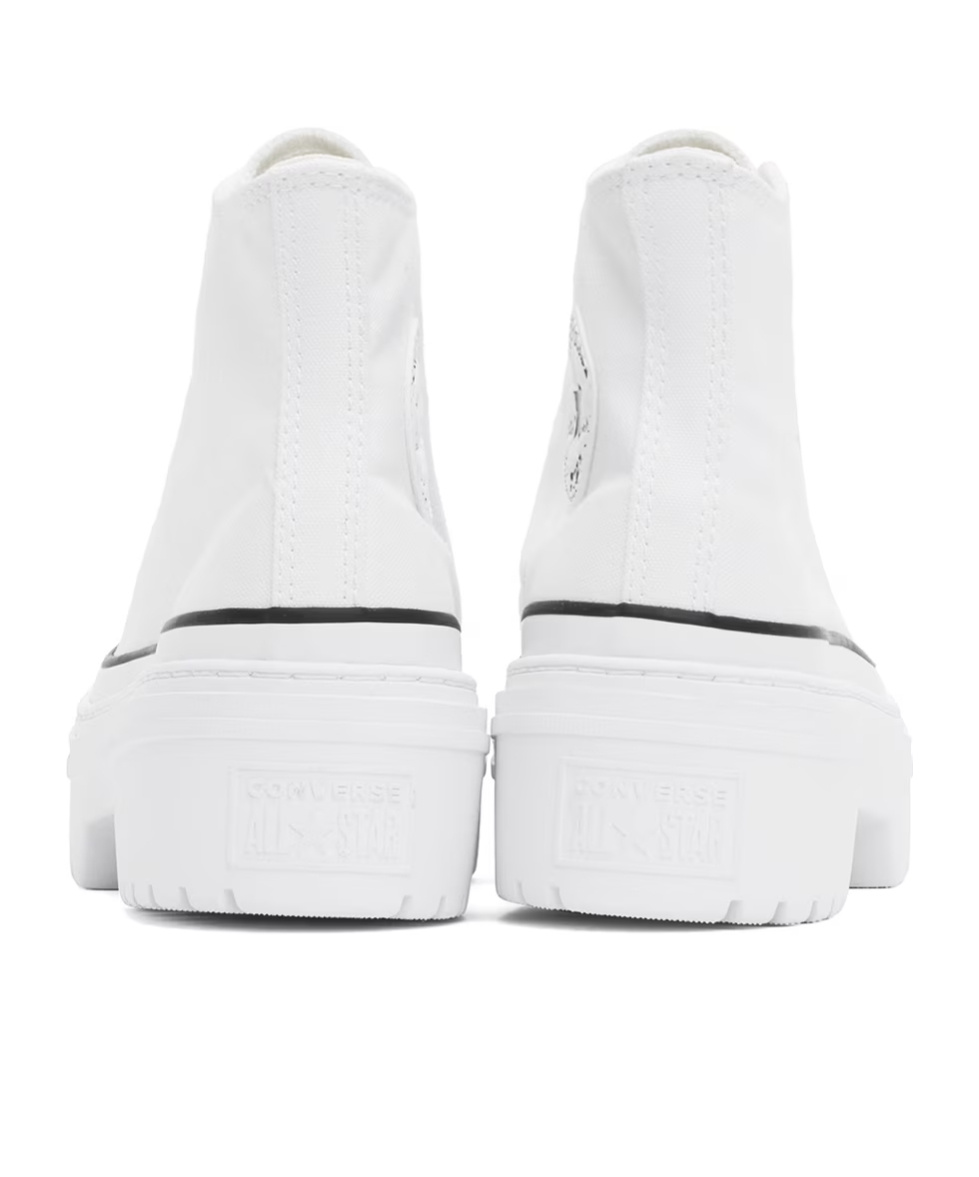 Converse Chuck Taylor All Star High Top Notched Heel Platform Sneakers Women In White
