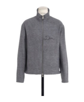 Dior Zipper Shirt In Gray