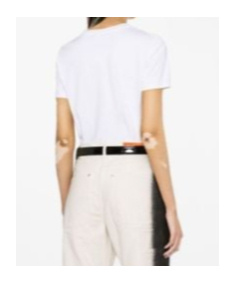 Balmain Women White Crewneck T-shirt With Logo Print And Golden Buttons In Jersey Woman In Gray