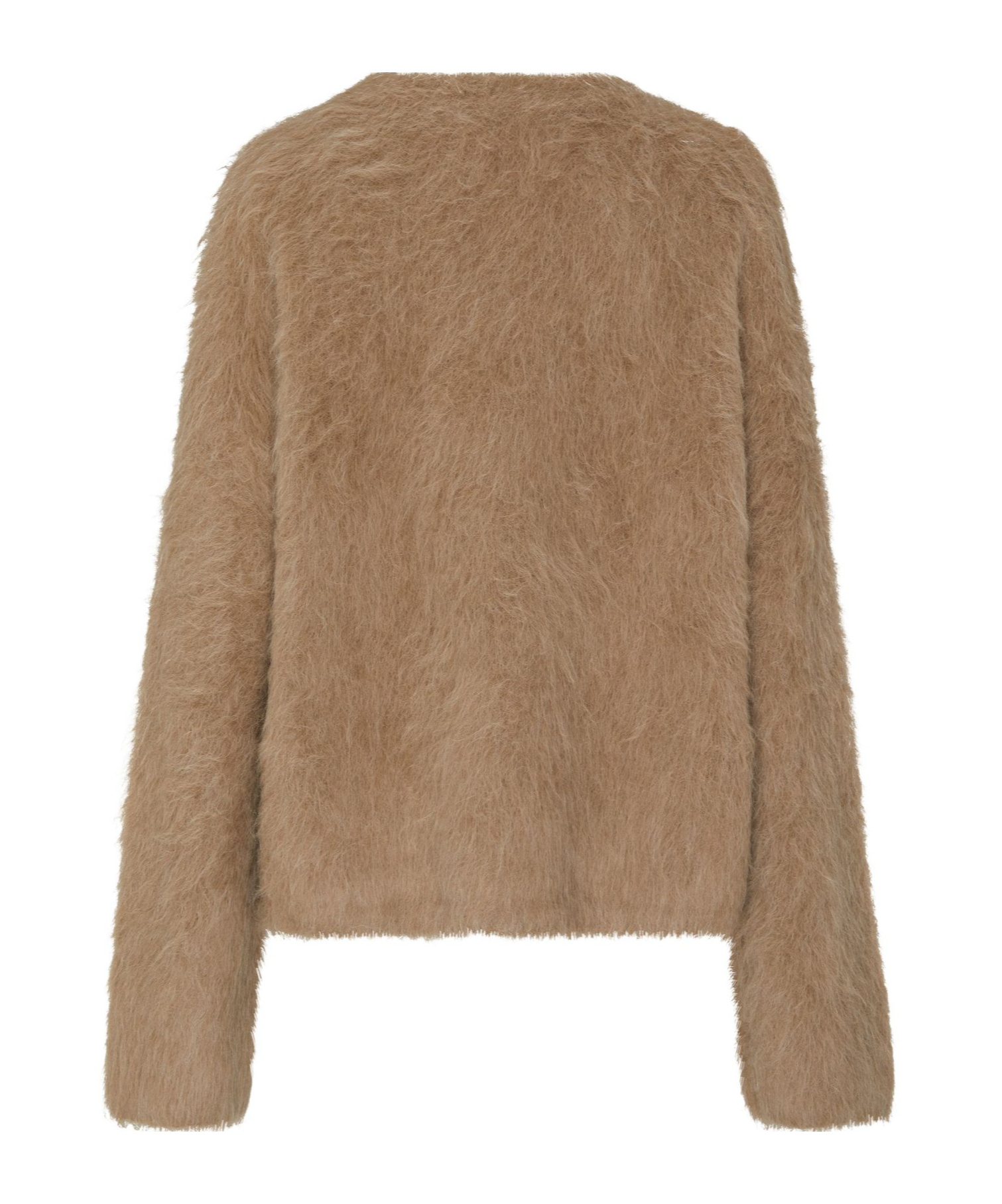Totême Long Sleeve Sweater In Brown